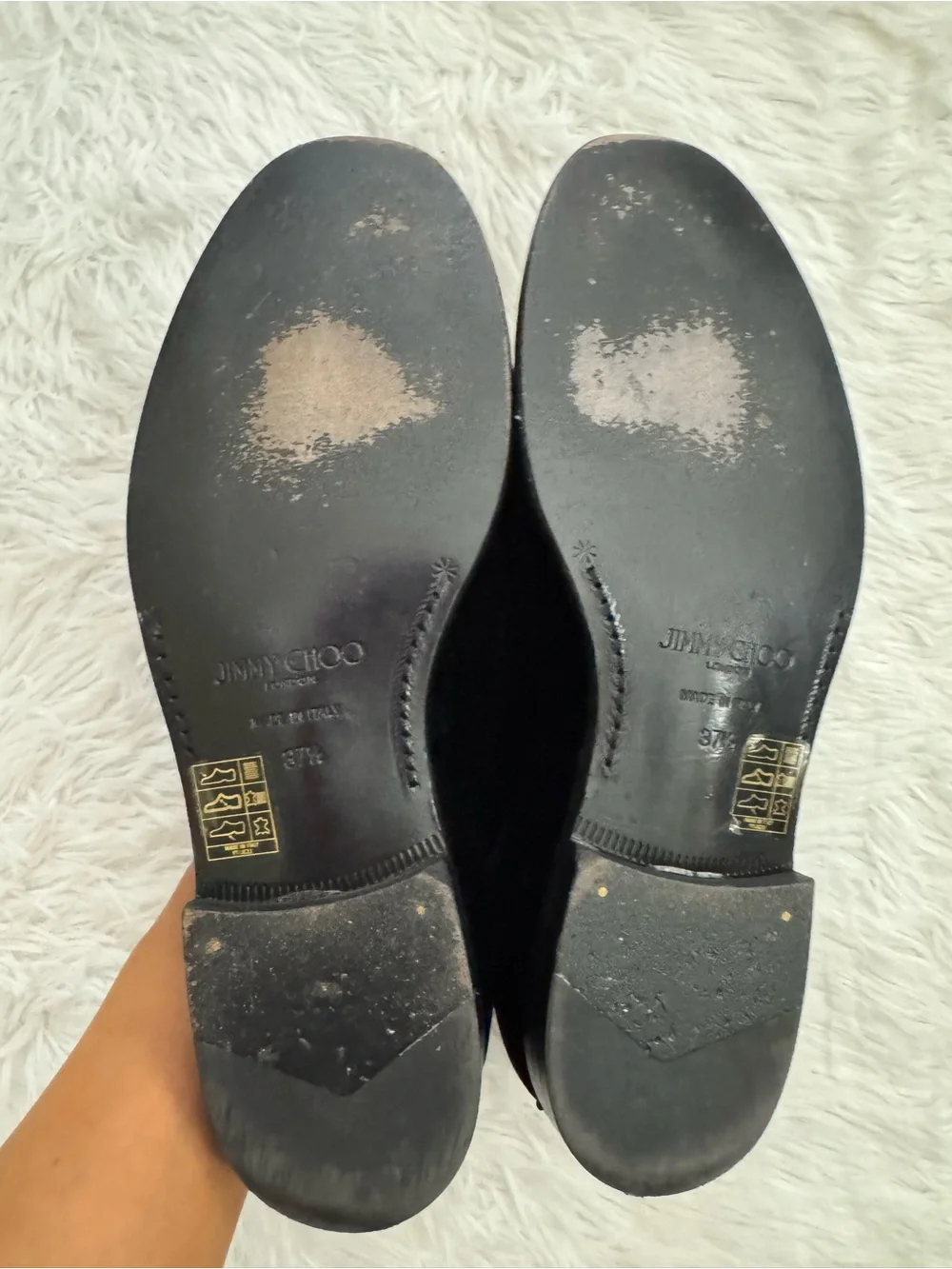 Jimmy Choo Velvet Marti Loafers! GUC